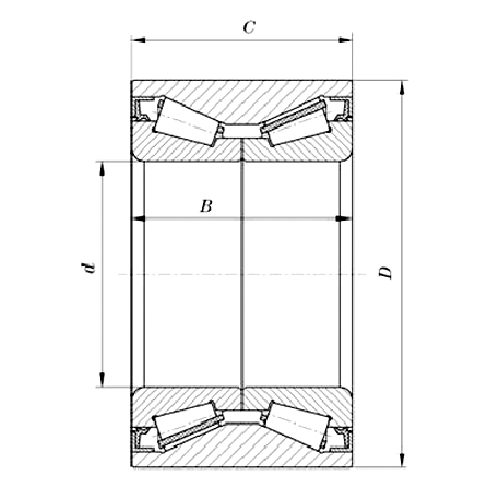 D 24-55 mm Double Row Tapered Roller Bearings